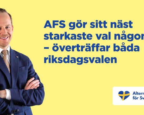 Alternativ for Sverige oppnår sitt nest beste valgresultat