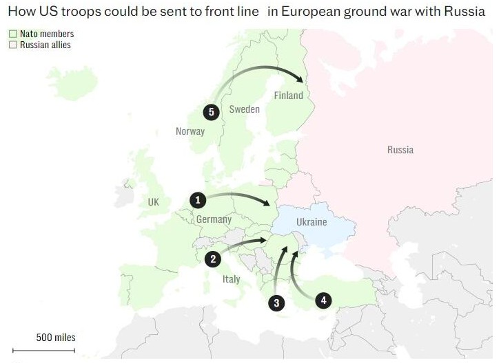 Rapport: Detaljerer amerikanske troppers 'landkorridorer' i tilfelle av Europeisk bakkekrig med russland