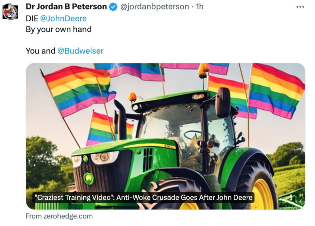 Anti-Woke Robby Starbuck starter korstog mot John Deere