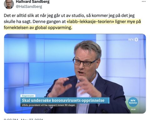 Det er bare å kaste en femmer på NRKs Halvard Sandberg