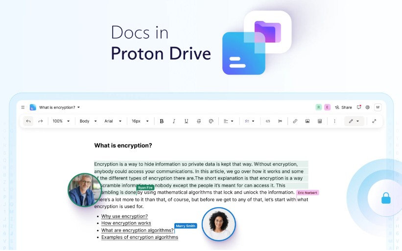 Protonmail skal konkurrere med Google Docs