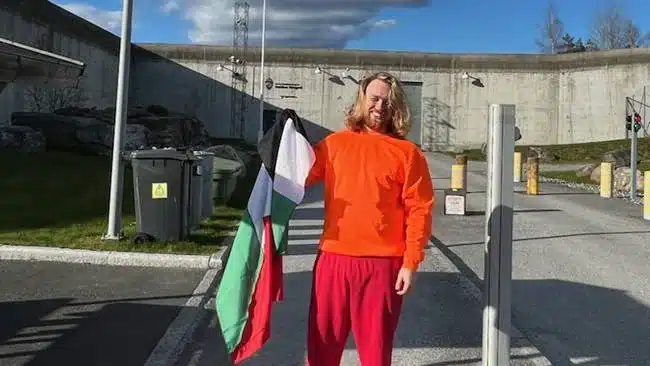 Palestina-aktivisten Ole Bertheus Sørensen (24)