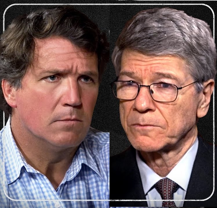 Kristian Kahrs analyserer samtalen mellom Tucker Carlson og Jeffrey Sachs, som begge tror Donald Trump vil bli en fredspresident. Bilde fra Tuckers video.