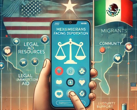 Myndighetene i Mexico vil nå lage en app for å hjelpe ulovlige migranter i USA å fortsette å være ulovlig i USA. Bildet er laget med kunstig intelligens, ChatGPT/ Dall-E.