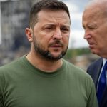 Biden, NATO og Vesten ødela Ukraina. Folk som Volodymyr Zelenskyj og Joe Biden har et stort ansvar for tragedien i Ukraina. Foto: KI, Grok på X.