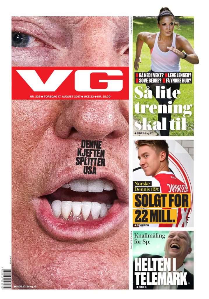 VGs forside 17. august 2017