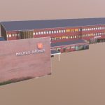 Melhus rådhus, 3D modell fra kommunens hjemmeside.