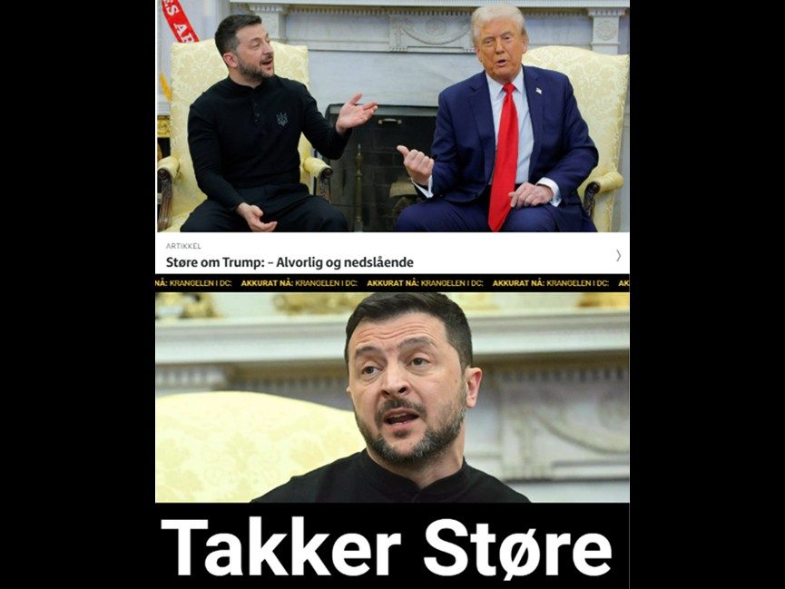 Zelenskyj takker Jonas Gahr Støre...