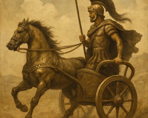 Kriger på stridsvogn. Illustrasjon med KI, ChatGPT/ Dall-E.