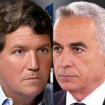 Tucker Carlson og Călin Georgescu, foto fra Tuckers video.